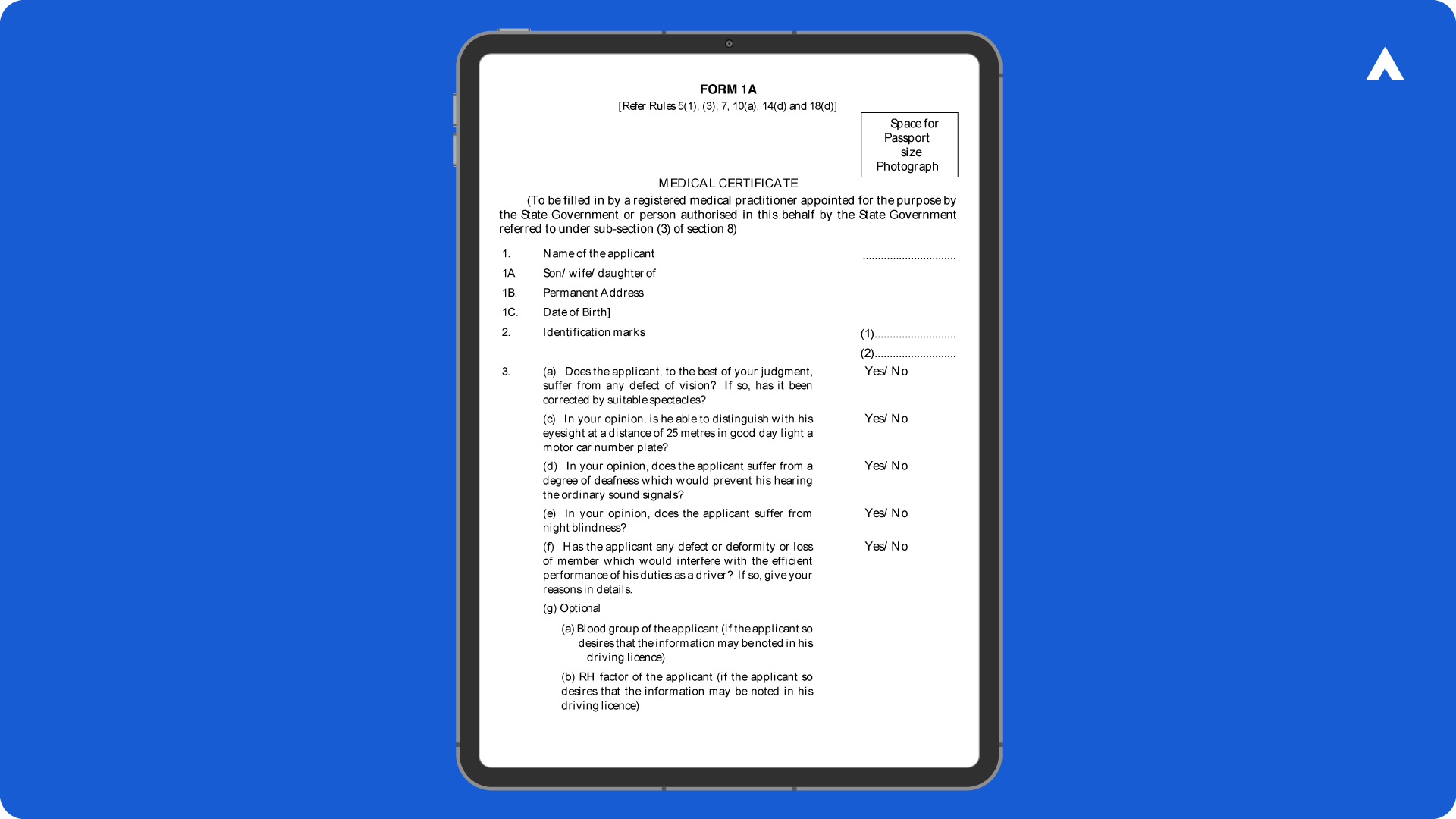 Form 1-A Page 1