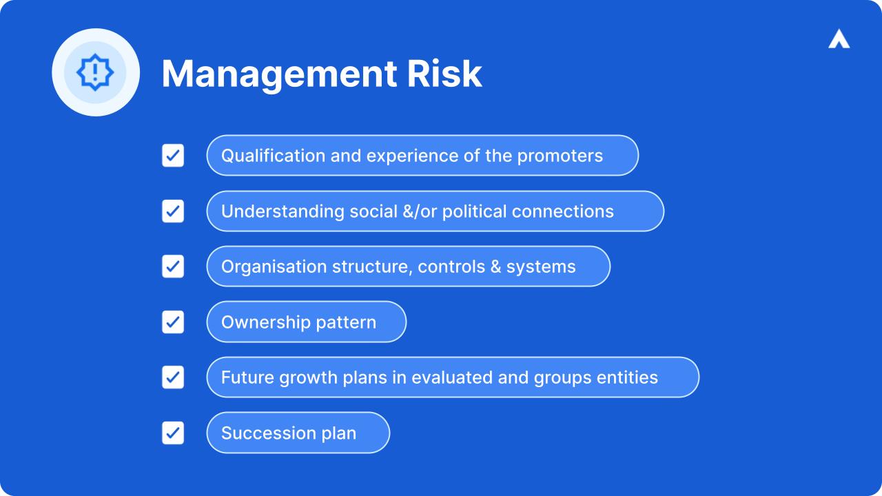 Various Checks under Management Risk Assessment in Vendor Onboarding