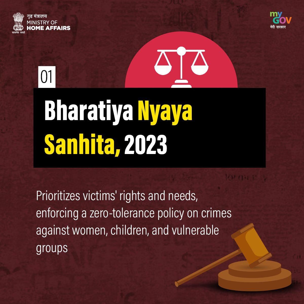 Bharatiya Nyaya Sanhita Highlights