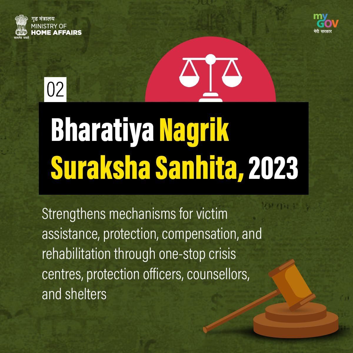 Bharatiya Nagrik Suraksha Samhita Highlights