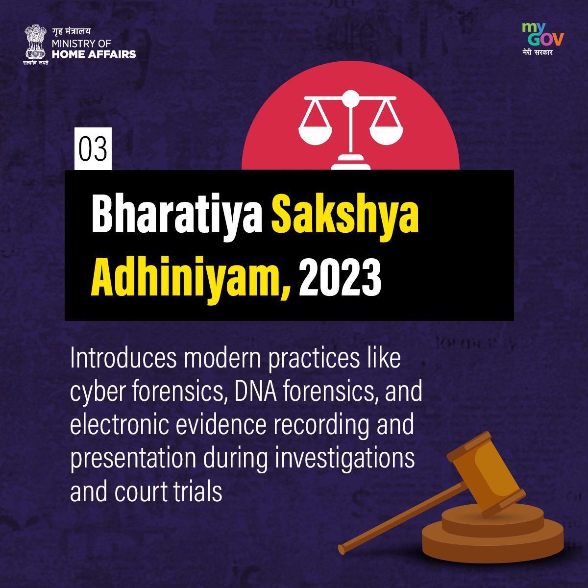 Bharatiya Sakshya Adhiniyam highlights