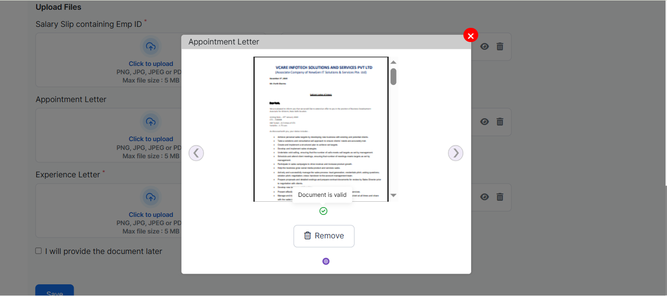AI based document classification