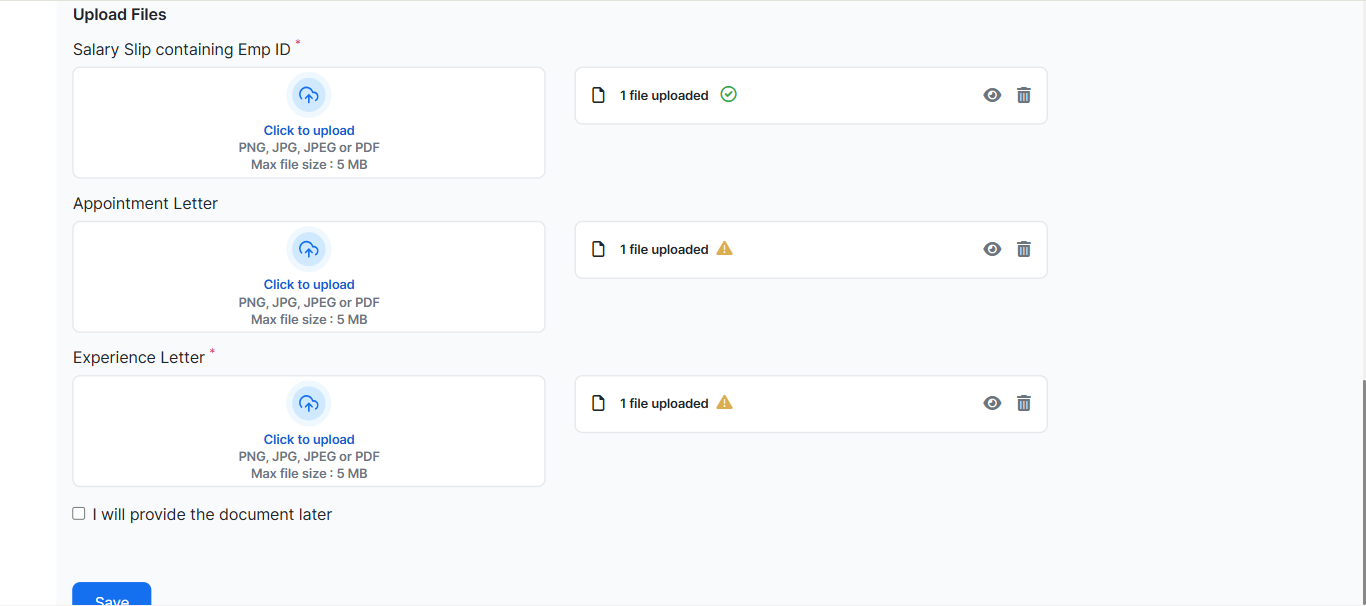 AI based document classification